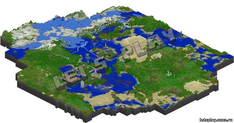 Скачать Minecraft map для Minecraft 1.7.3 бесплатно на Let's Play